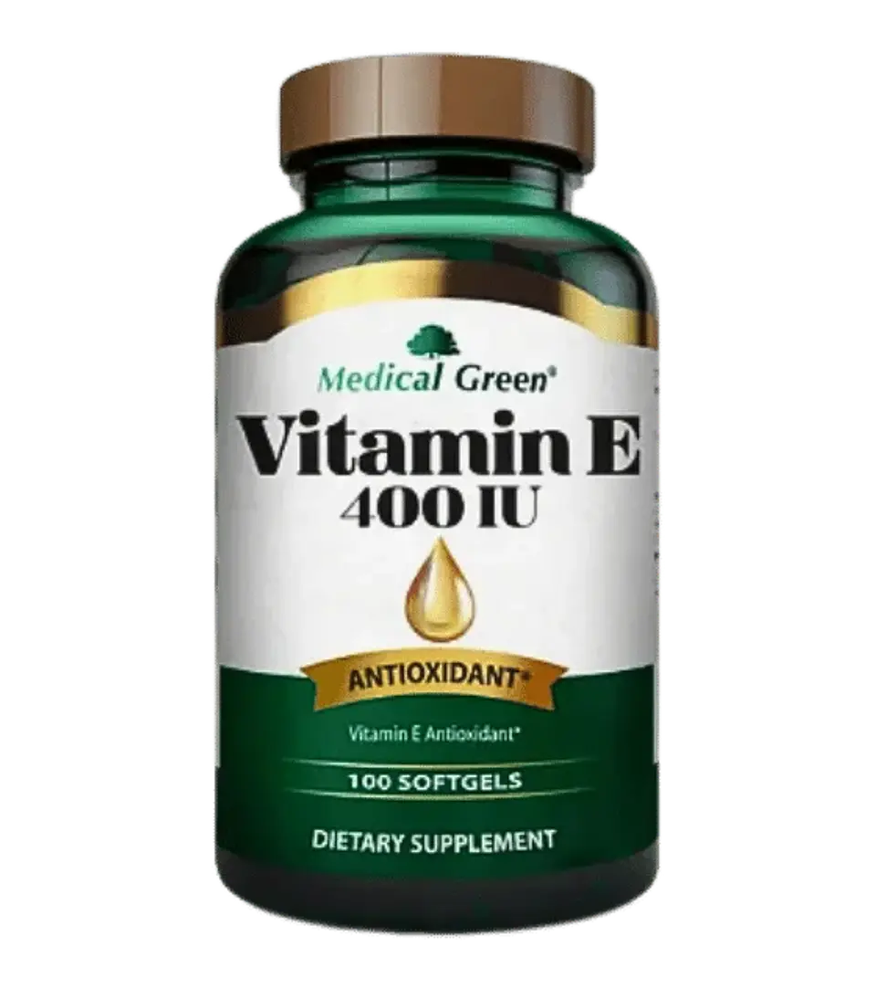 Vitamin E 400 IU Medical Green 100 Softgels 1