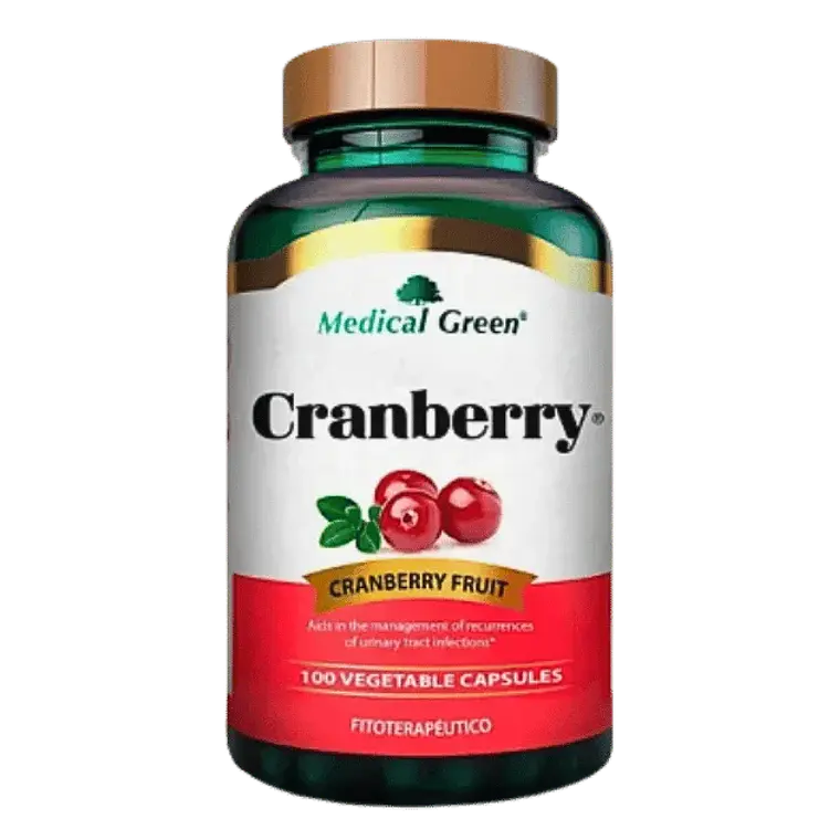 Cranberry Fruit 100 Cápsulas Medical Green  1