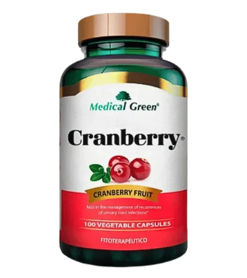 Cranberry Fruit 100 Cápsulas Medical Green  1