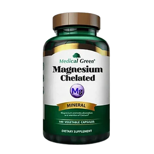 Magnesium Chelated 400 mg Medical Green 100 Cápsulas