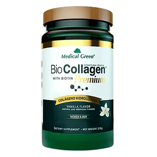 BioCollagen con Biotina Premium 270 Grs Medical Green
