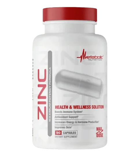 Zinc 75 mg Oxido Citrato y Gluconato 90 Cápsulas Metabolic