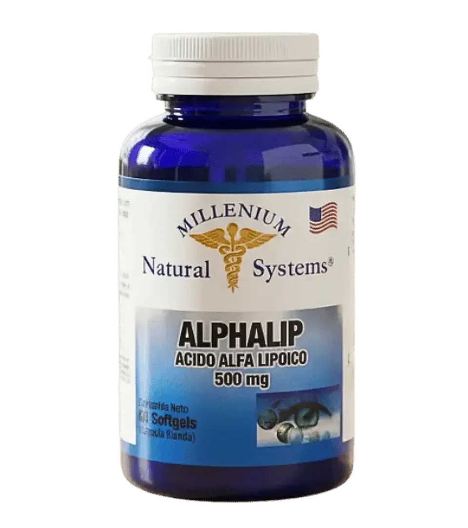Alphalip Acido Alfa Lipoico 500 mg Natural System 60 Softgels 1