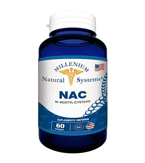 Nac N Acetyl Cisteine 60 Softgels Millenium Natural System