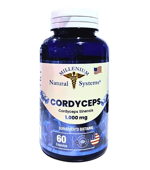 Cordyceps Sinensis 1000 mg 60 Cápsulas Millenium Natural System 