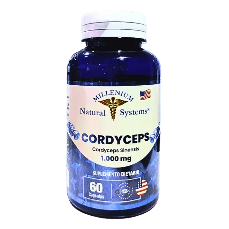 Cordyceps Sinensis 1000 mg 60 Cápsulas Millenium Natural System  1