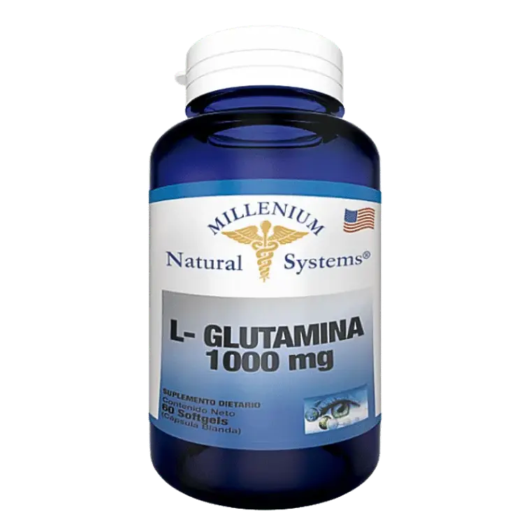 L Glutamina 1000 mg 60 Softgels Millenium Natural Systems 1