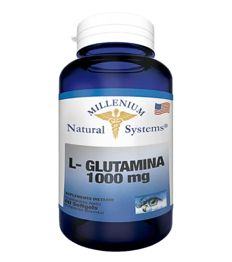 L Glutamina 1000 mg 60 Softgels Millenium Natural Systems 1