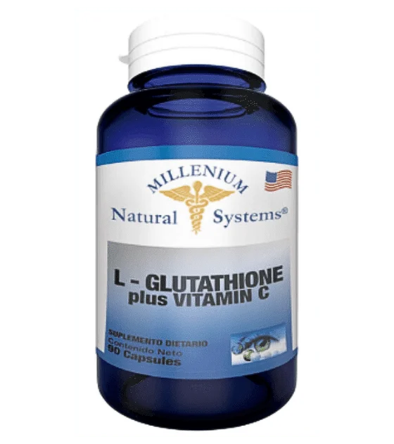 glutathione y vitamina c L-Glutathione plus Vitamina C 90 cápsulas Natural Systems