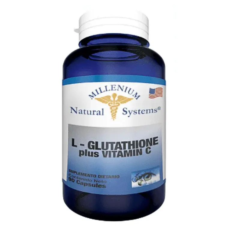 L-Glutathione Plus Vitamina C 90 Cápsulas Natural Systems 1