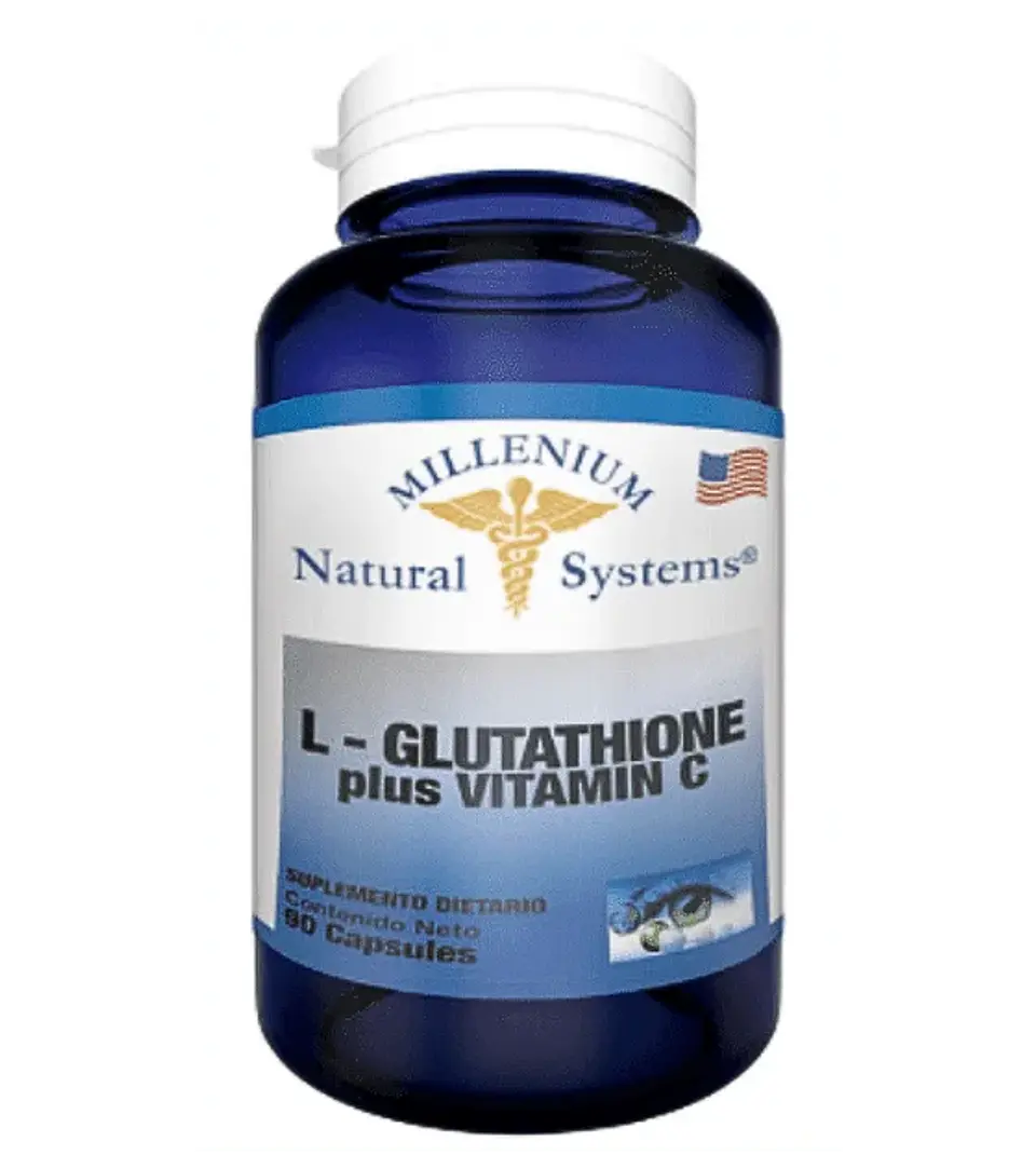 L-Glutathione Plus Vitamina C 90 Cápsulas Natural Systems 1