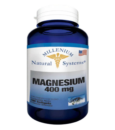 Magnesium 400 mg Natural Systems 100 Softgels
