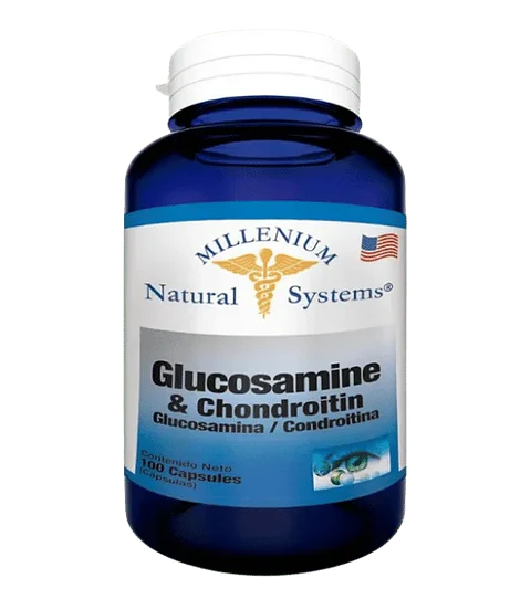 Glucosamina y Chondroitina 100 Cápsulas Natural Systems