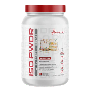 ISO PWDR Whey Protein Isolated 1.5 libras Metabolic Birthday Cake