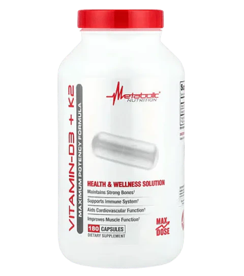 Vitamina D3 k2 Metabolic 180 Cápsulas Metabolic