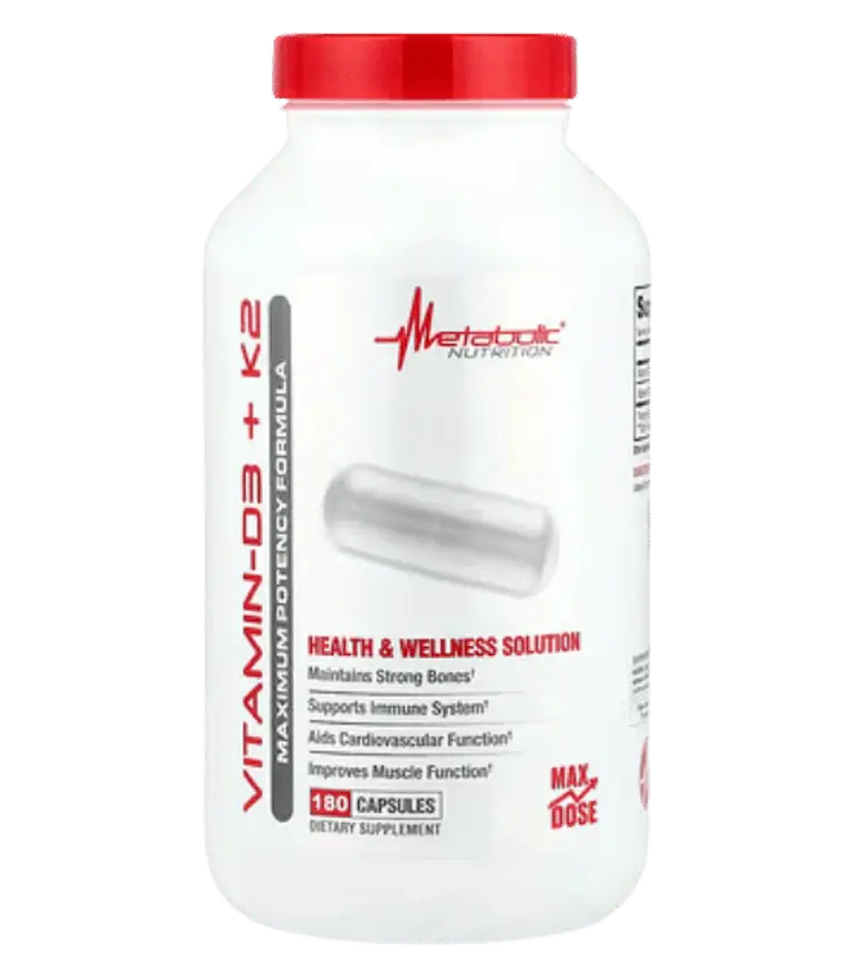 Vitamina D3 k2 Metabolic 180 Cápsulas Metabolic 1