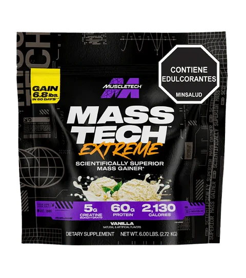 Mass tech Xtreme 2000 6 libras Muscletech Vainilla