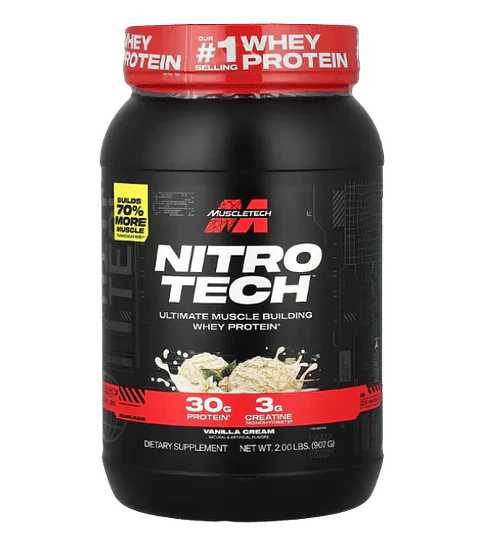 Nitro Tech 2 libras Muscletech Proteina Whey 