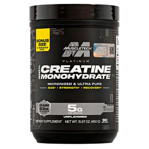 Creatina Platinum Muscletech 400 gramos 80 servicios