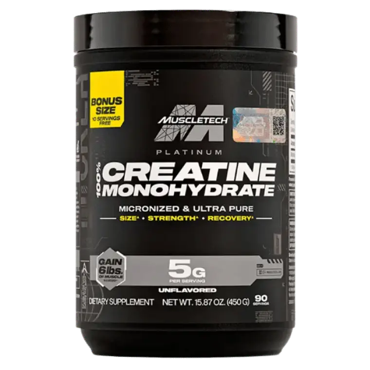 Creatina Platinum Muscletech 400 gramos 80 servicios 1