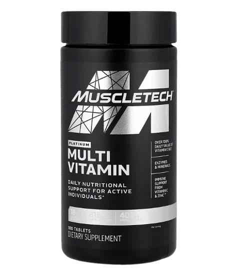 Platinum Multivitamin 180 Tabletas Muscletech