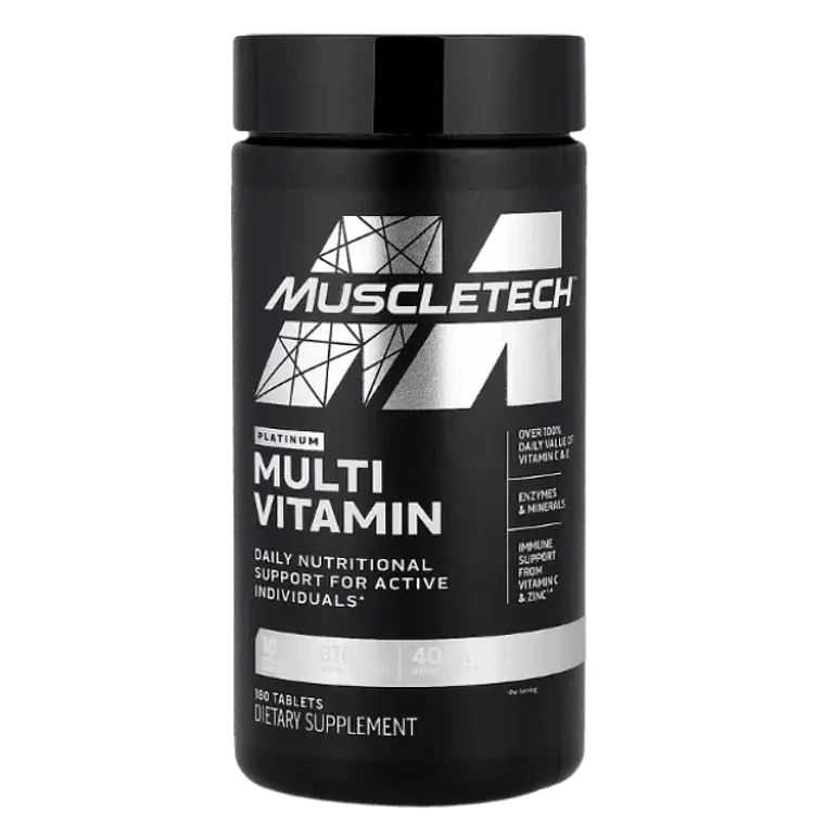 Platinum Multivitamin 180 Tabletas Muscletech 1