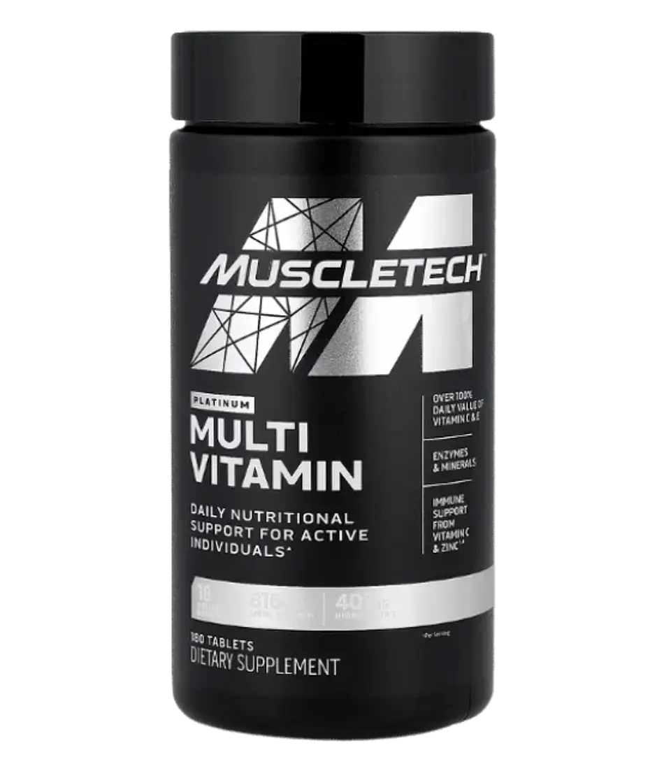 Platinum Multivitamin 180 Tabletas Muscletech 1
