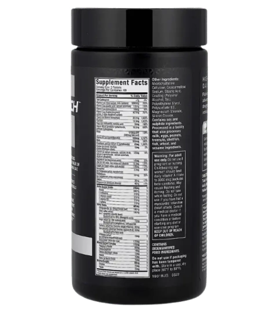Platinum Multivitamin 180 Tabletas Muscletech 2