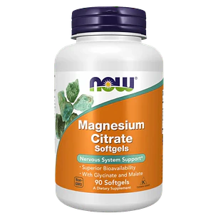 Magnesium Citrate 400 mg Now 90 softgels