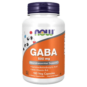 GABA 500 mg Now 100 Capsulas