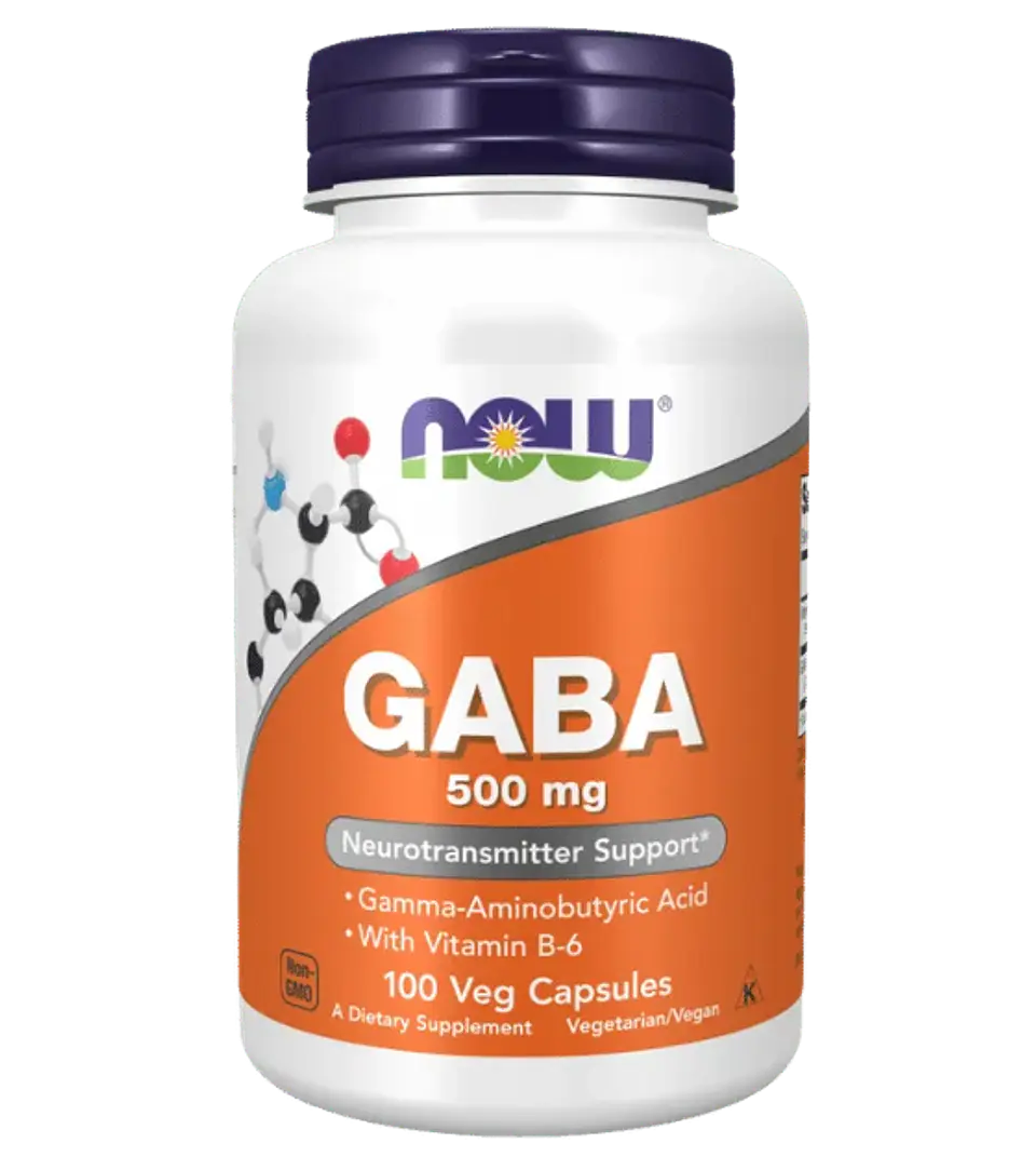 GABA 500 mg Now 100 Capsulas 1