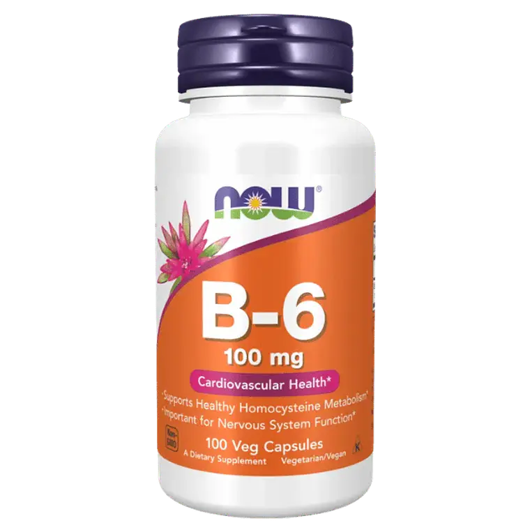 B6 100 mg Cadiovascular Health Now  1