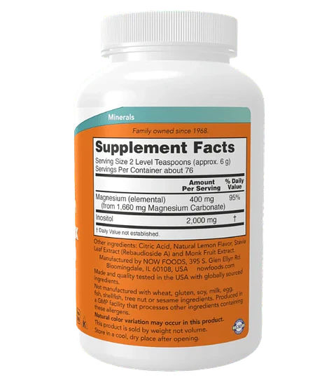 Magnesium Inositol Relax 454 gr Now 