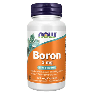 Boron 3 mg Now Foods 100 Capsulas
