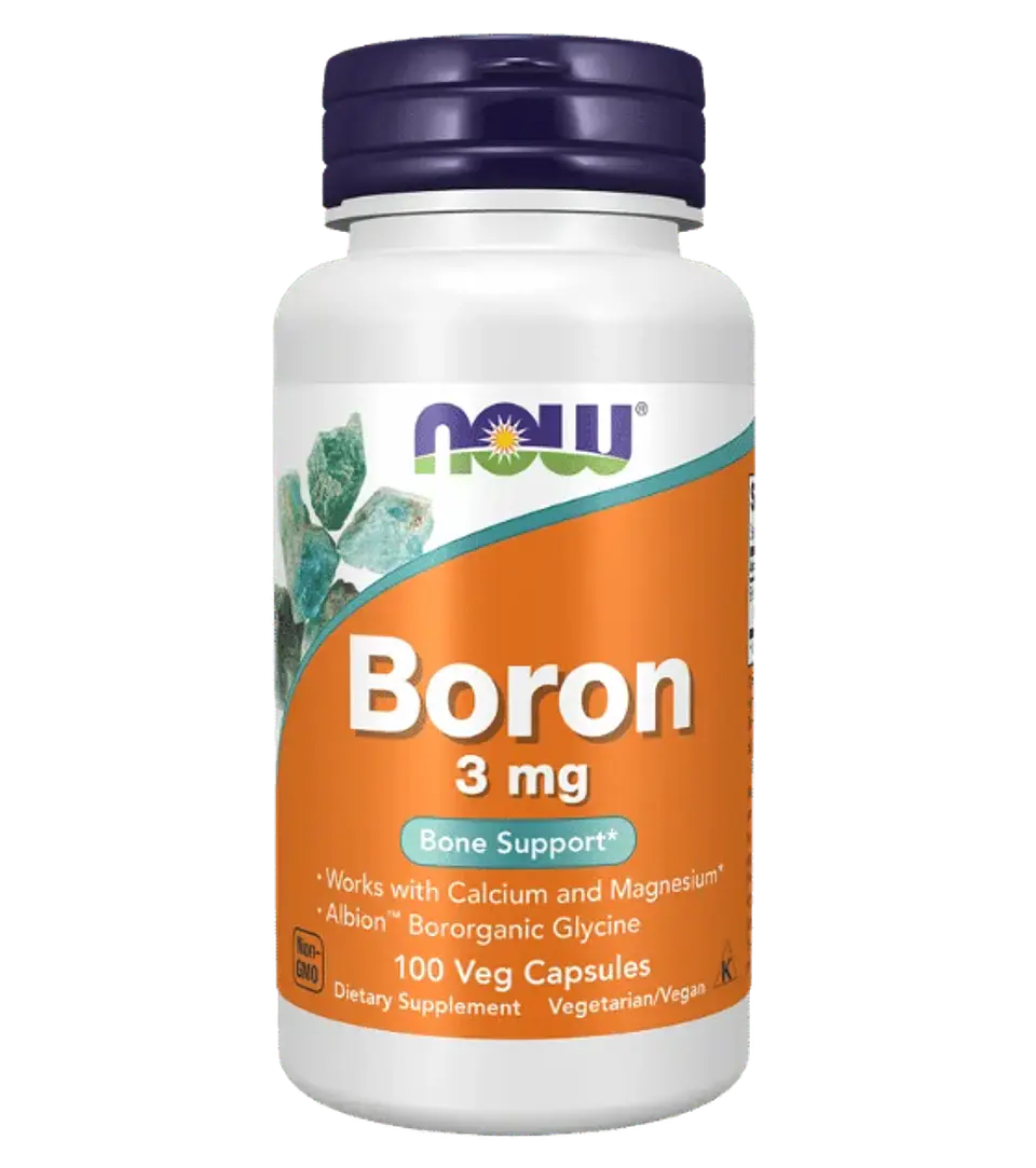 Boron 3 mg Now Foods 100 Capsulas 1