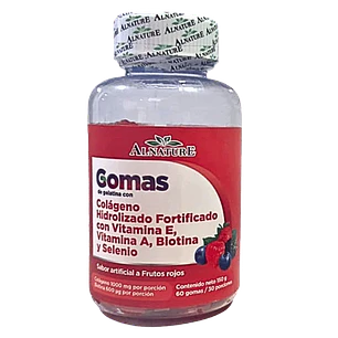 Gomas de Colageno Hidrolizado Biotina y Selenio 60 gomas