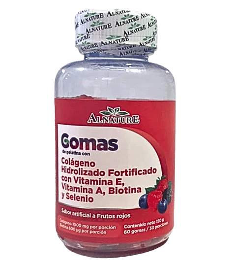 Gomas de Colageno Hidrolizado Biotina y Selenio 60 gomas