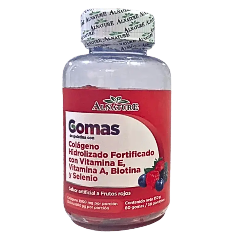 Gomas de Colageno Hidrolizado Biotina y Selenio 60 gomas 1