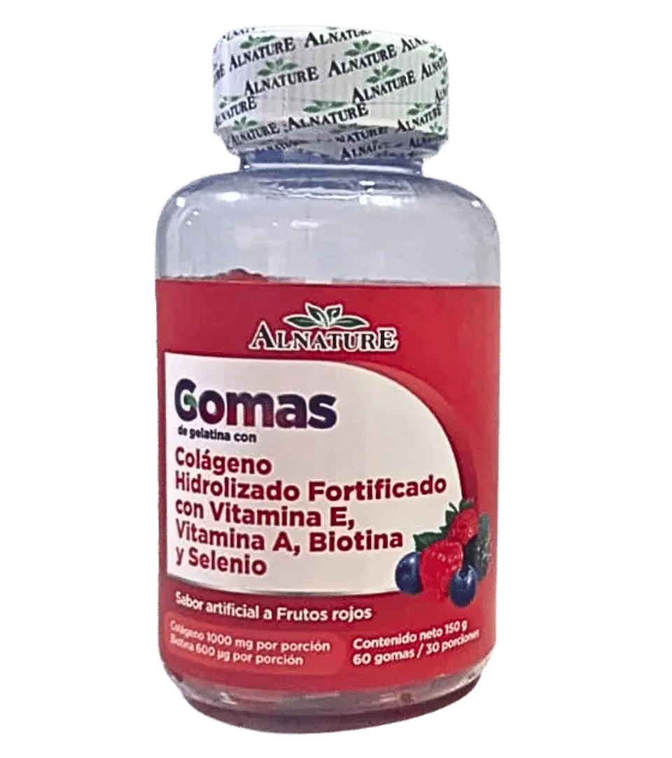 Gomas de Colageno Hidrolizado Biotina y Selenio 60 gomas 1