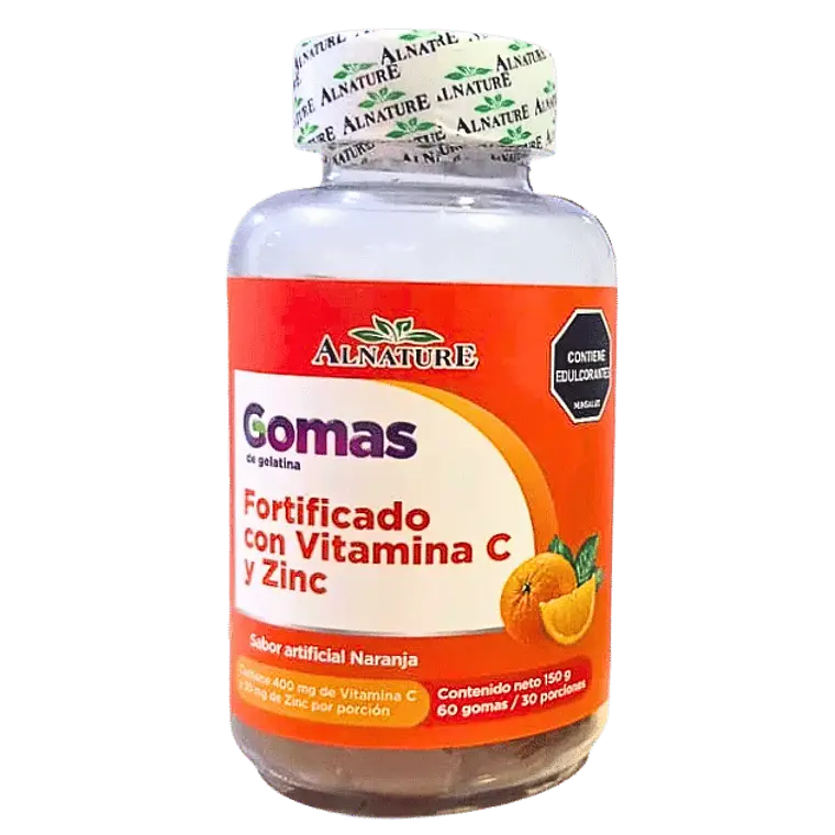Gomas de vitamina C con Zinc 60 gomas Alnature 1