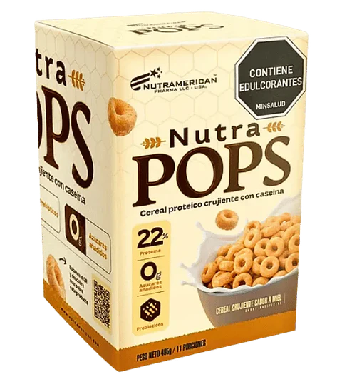 Nutra Pops Cereal de Proteina485 gr Nutramerican