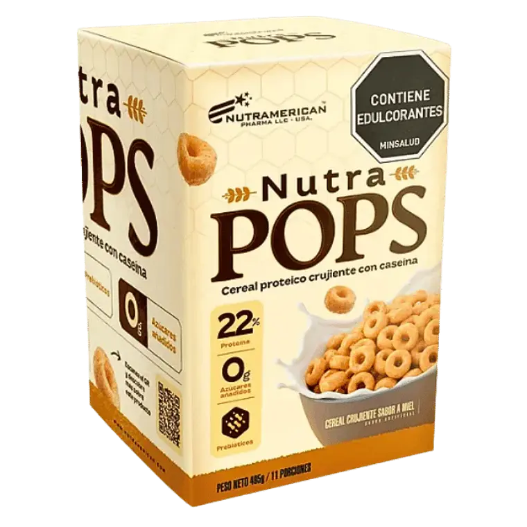Nutra Pops Cereal de Proteina485 gr Nutramerican 1