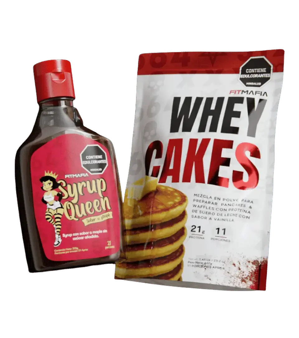 Whey Cakes Pancakes con Syrup Fit Mafia  1