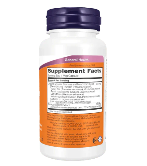 Mushroom Immune Renew 90 Cápsulas Now