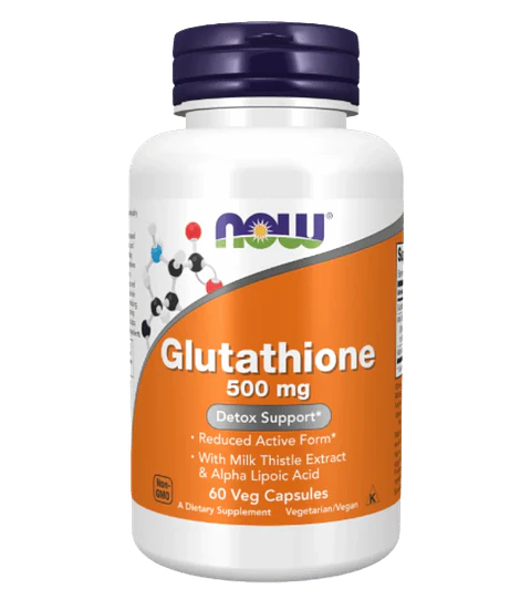 Glutathione 500 mg  NOW 60 Cápsulas 