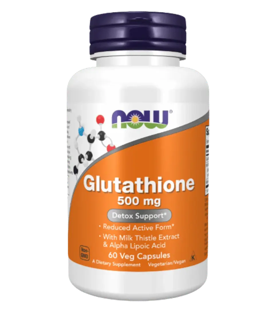 Glutathione 500 mg  NOW 60 Cápsulas  1