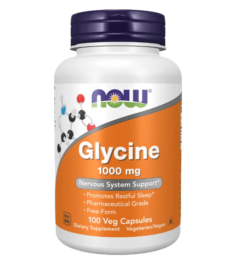 Glicina 1000 mg NOW 100 Cápsulas