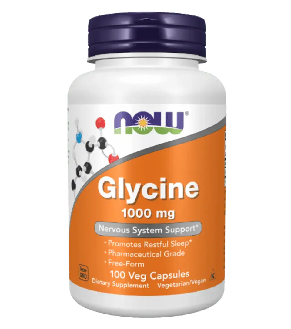 Glicina 1000 mg NOW 100 Cápsulas 1