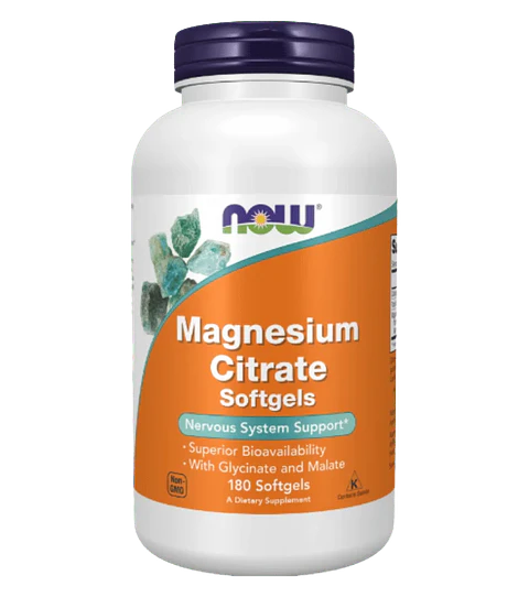 Magnesio Citrato Now 180 Softgels 