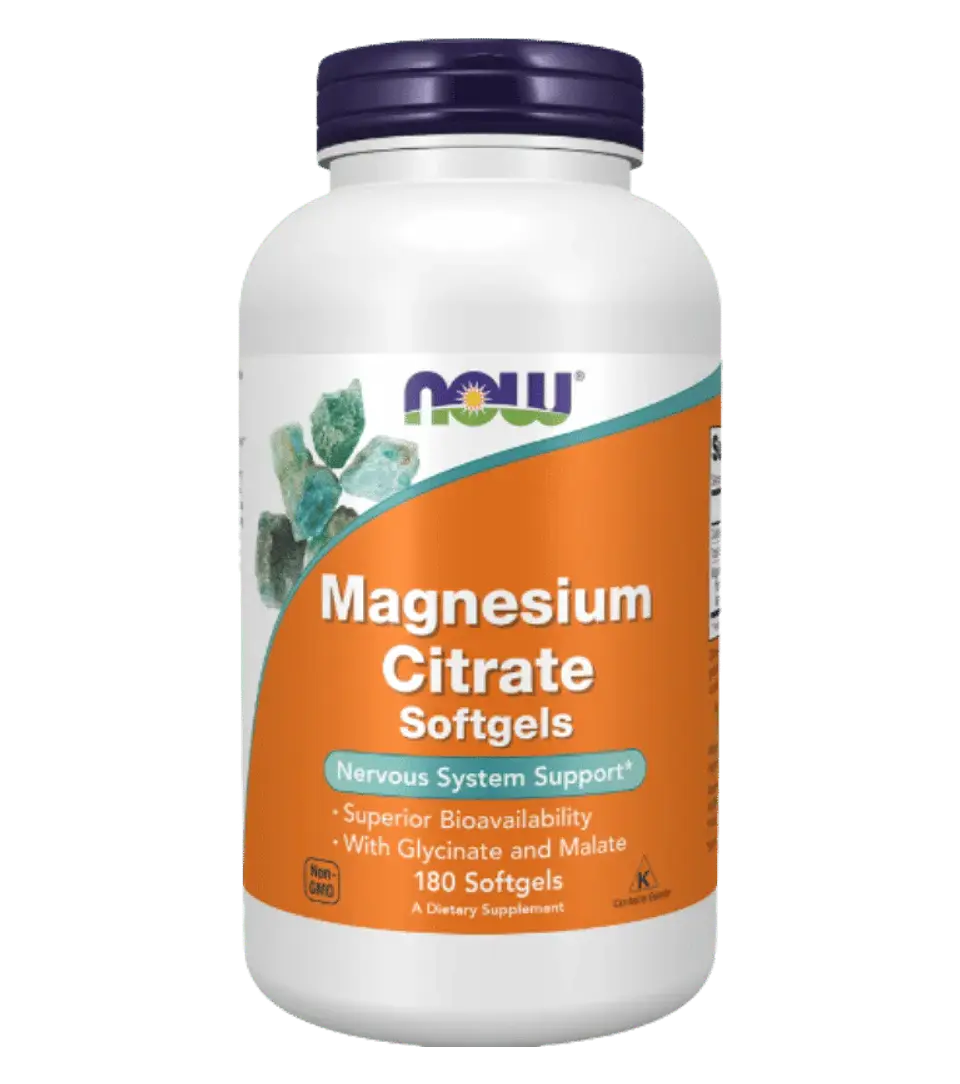 Magnesio Citrato Now 180 Softgels  1